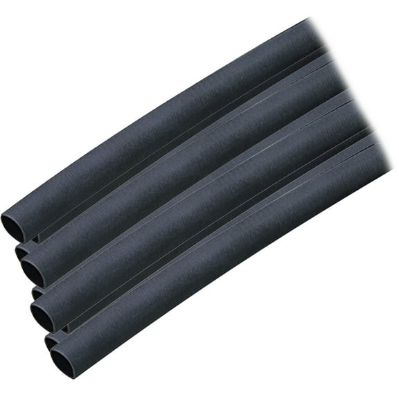 Ancor Marine Grade Adhesive Lined Heat Shrink Tubing 1/4" x 12" 10pc Black