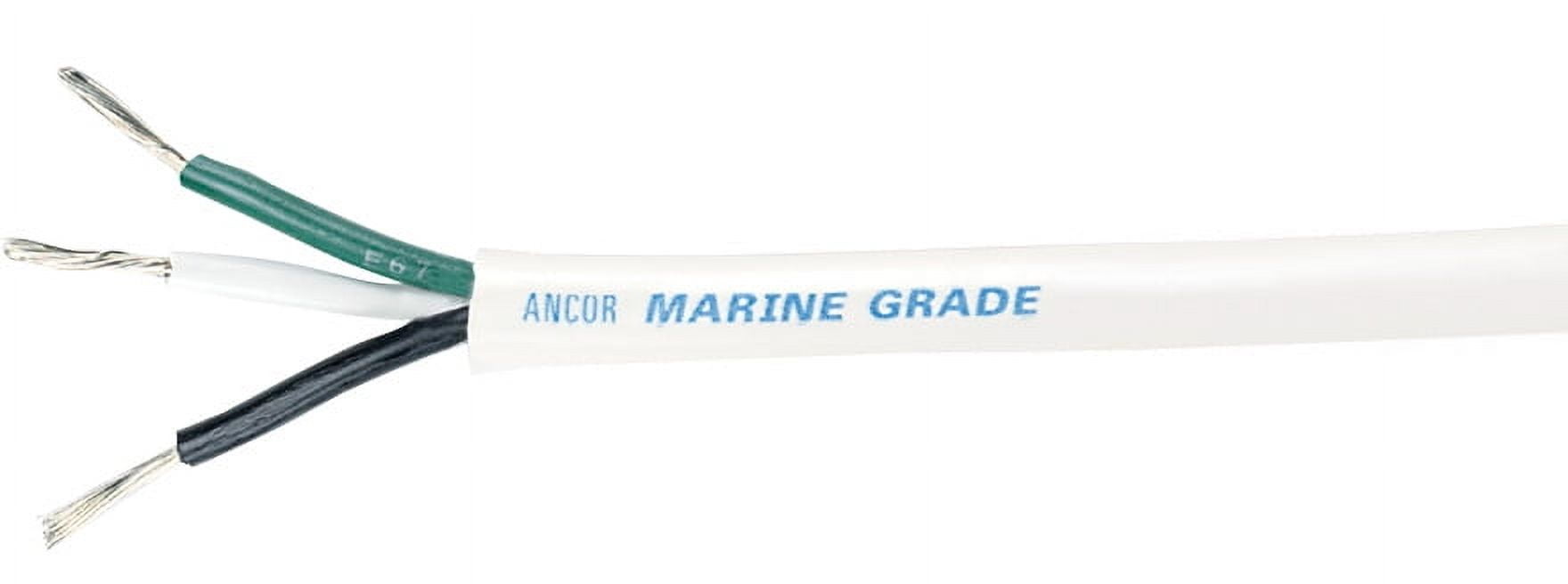 Ancor Marine Grade Products 12/3 White Round Triplex Cable 250' 133325