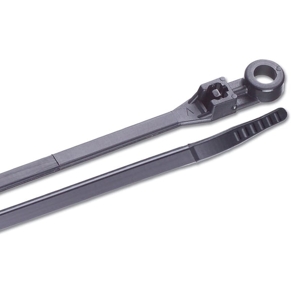 Ancor Mounting Cable Ties, UV Black - 199228