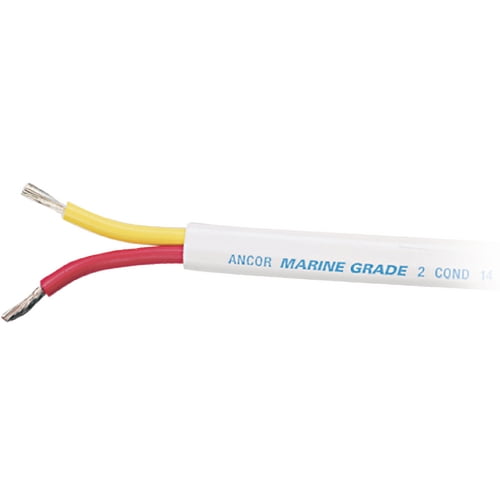 Ancor Marine Grade Wire Tinned Copper Safety Duplex Flat Cable 12/2 Gauge 100'