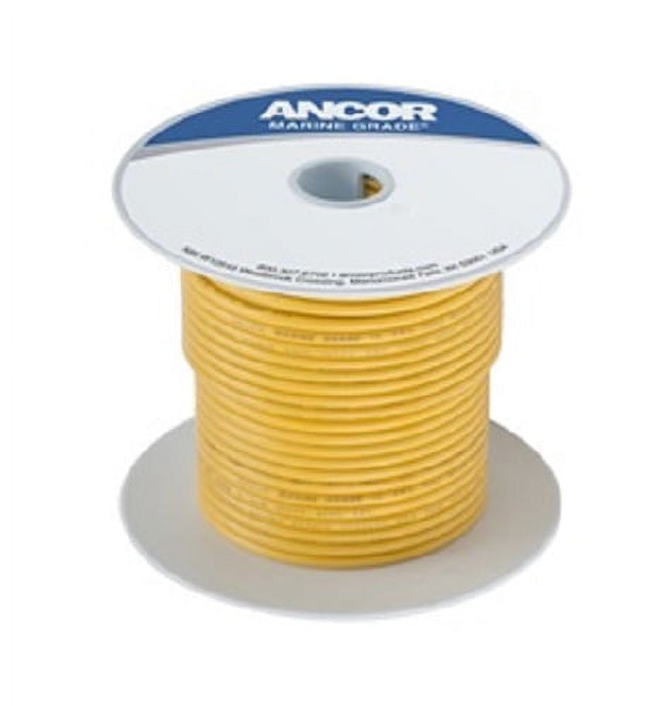 Ancor Yellow 18 AWG Tinned Copper Wire - 35'