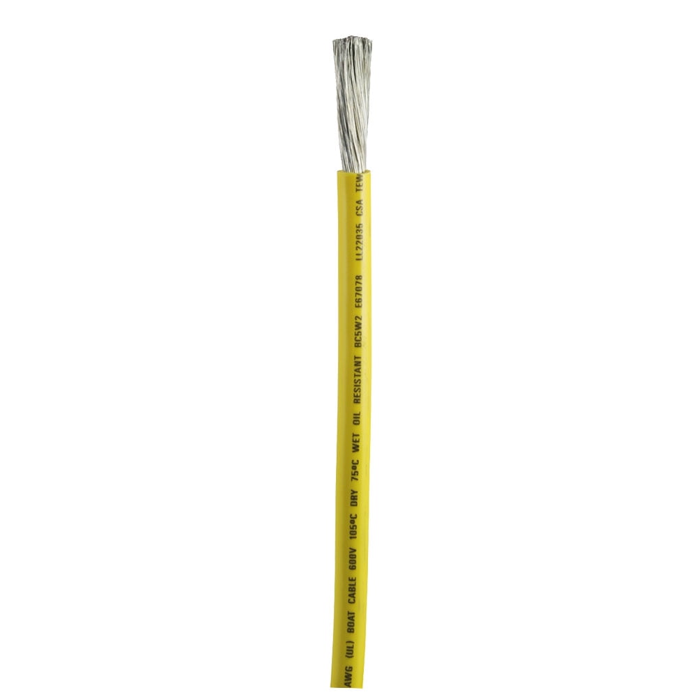 Ancor Yellow 2 AWG Battery Cable - Sold By The Foot | Bundle of 2