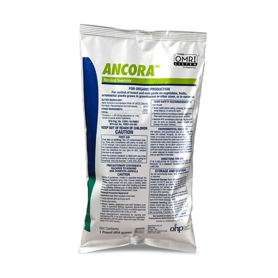 Ancora Microbial Insecticide - OMRI Listed for Organic Use - 1 lb Pouch by OHP