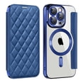 thumbnail image 1 of Ancove Compatible with iPhone 15 Pro Max 6.7" Wallet Case, Magnetic Case with RFID Blocking Credit Card Holder, Personalized Leather Textured Flip Phone Casefor iPhone 15 Pro Max,Royalblue, 1 of 7