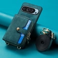 thumbnail image 1 of Ancove Crossbody Wallet Case for Google Pixel 9 Pro XL, PU Leather Zipper Handbag Purse Flip Cover, Kickstand Folio Case with Card Slots Holder Wrist Strap Lanyard 6.8 Inch,Green, 1 of 7