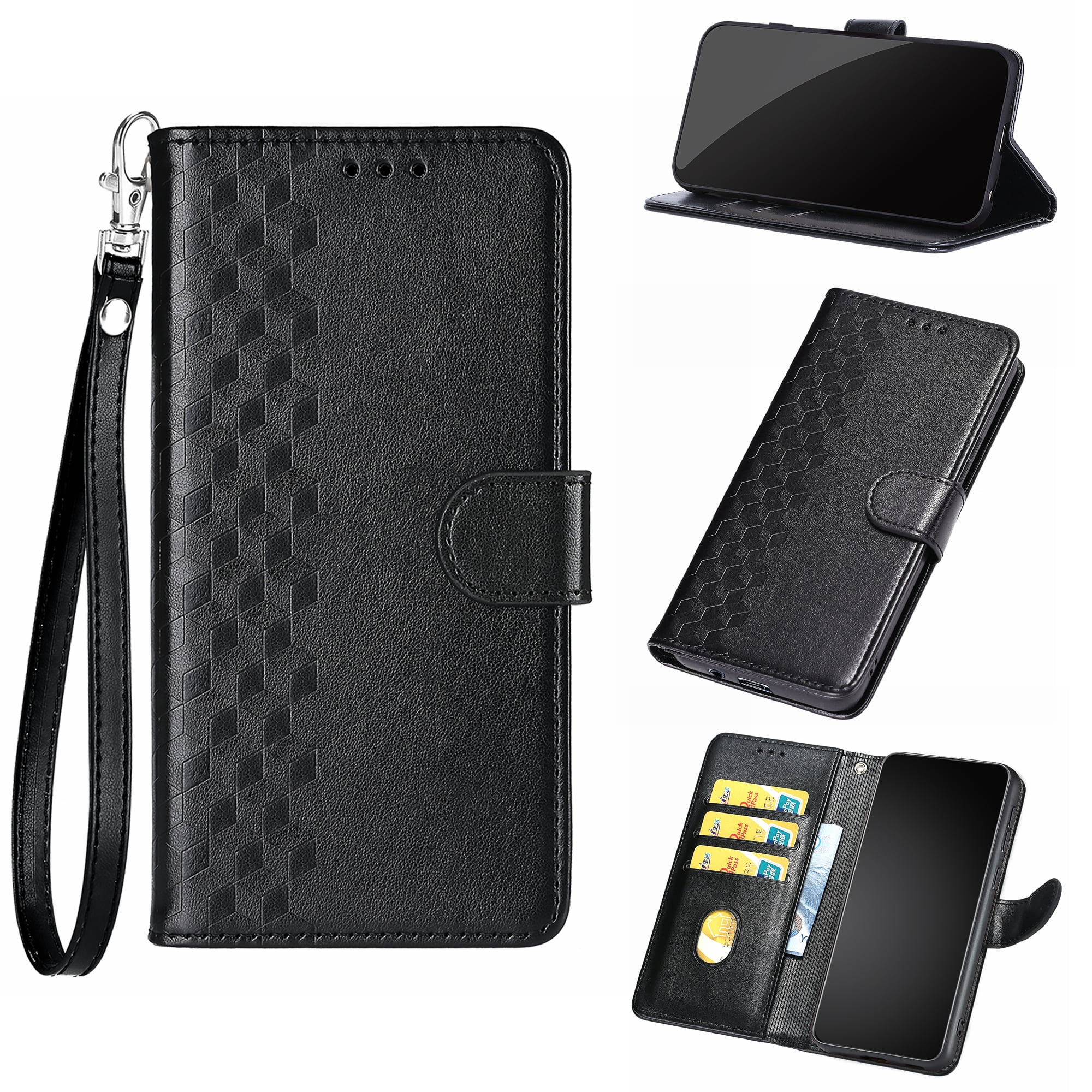 Ancove for Google Pixel 7 Wallet Case with Card Holder & Wrist Strap