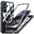 thumbnail image 1 of Ancove Magnetic Case for Samsung Galaxy S24 FE,Shockproof Full-Body Protection Case Compatible with MagSafe Built-in Screen Protector Clear Back Cover for Galaxy S24 FE,Black, 1 of 7