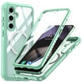 thumbnail image 1 of Ancove Magnetic Case for Samsung Galaxy S24 FE,Shockproof Full-Body Protection Case Compatible with MagSafe Built-in Screen Protector Clear Back Cover for Galaxy S24 FE,Green, 1 of 4