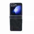 thumbnail image 1 of Ancove Magnetic Faux Leather Case for Samsung Galaxy Z Flip 7, Matte Anti-Glare Rigid Plastic Back Cover, Anti-Scratch & Wireless Charging Compatible Protective Shell,Black, 1 of 9