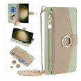 thumbnail image 1 of Ancove for Motorola Moto G POWER 5G 2024 Wallet Case with Card Holder & Shoulder Strap & Makeup Mirror, PU Leather Kickstand Shockproof Flip Cover Case for Women Girls,Green, 1 of 7