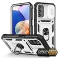 thumbnail image 1 of Ancove for Samsung Galaxy A25 5G Rugegd Case with Ring Holder Kickstand,Heavy Duty Military Grade Shockproof Protective Case Cover for Galaxy A25 5G,White+Black, 1 of 11