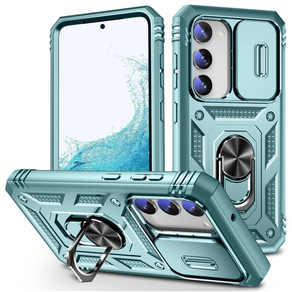 Ancove for Samsung Galaxy Note 20 Ultra Rugegd Case with Ring Holder Kickstand,Heavy Duty Military Grade Shockproof Protective Case Cover for Samsung Galaxy Note 20 Ultra, Green