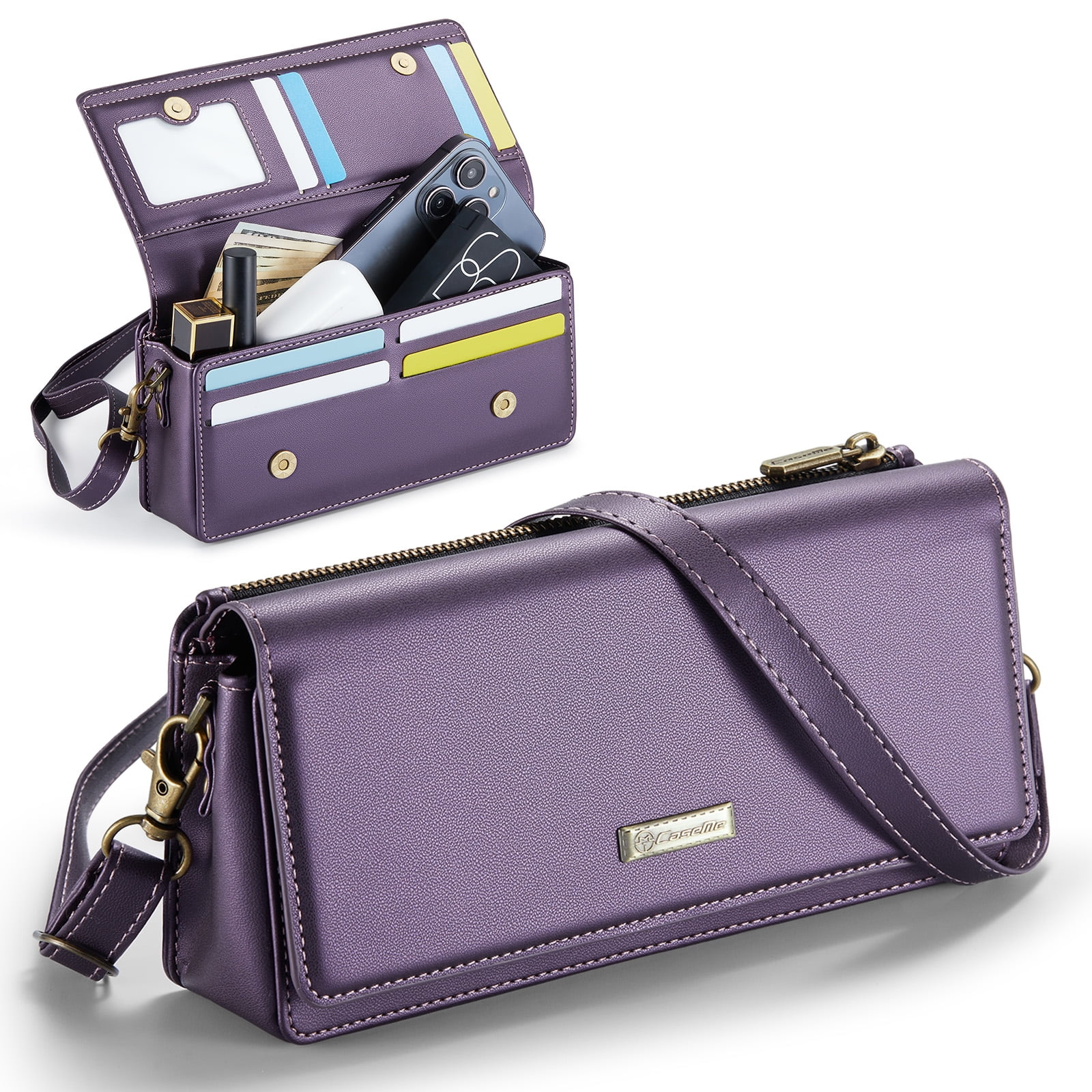 Touch Screen Purse by Lori Greiner Fits Most Smartphones Stylish Crossbody with Shoulder Strap RFID Keeps Cash Credit Cards Phone Screens Safe Walmart