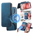 thumbnail image 1 of Ancove for iPhone 14 Pro Max Wallet Case with Card Holder Kickstand,Shockproof RFID Blocking Magnetic PU Leather Flip Case Cover for for iPhone 14 Pro Max,Blue, 1 of 7