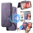 thumbnail image 1 of Ancove for iPhone 14 Pro Max Wallet Case with Card Holder Kickstand,Shockproof RFID Blocking Magnetic PU Leather Flip Case Cover for for iPhone 14 Pro Max,Purple, 1 of 7