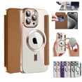 thumbnail image 1 of Ancove for iPhone 14 Pro Max Wallet Case with Card Holder,Magnetic Mag Safe RFID Blocking PU Leather Clear Back Full Body Protective Case Cover for iPhone 14 Pro Max,Brown, 1 of 1