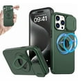 thumbnail image 1 of Ancove for iPhone 14 Rugged Case,[Compatible with Mag Safe] Magnetic Ring Holder Kickstand Shockproof Military Grade Drop Protection Phone Cover Case for Apple iPhone 14,Darkgreen, 1 of 6