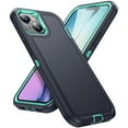 thumbnail image 1 of Ancove for iPhone 14 Rugged Case,Military Grade Drop Test Heavy Duty Shockproof Frosted Matte Dual Layer Protective Phone Cover for Apple iPhone 14,Lightblue, 1 of 7