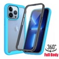 thumbnail image 1 of Ancove for iPhone 15 Plus Phone Case with Built-in Screen Protector,Shockproof Rugged Bumper Clear Back Full Body Protective Cover for Apple iPhone 15 Plus/15+,(Blue), 1 of 6