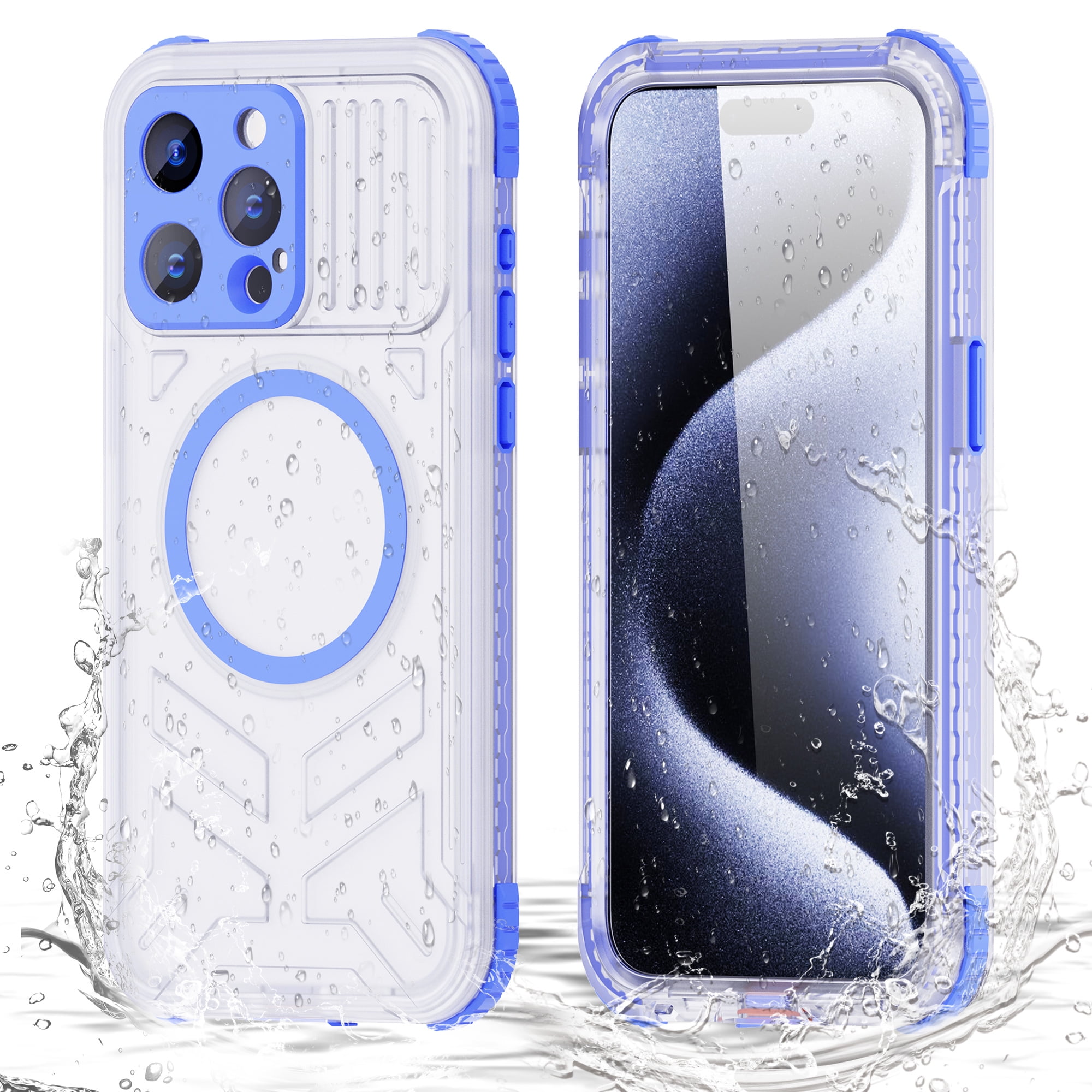 Ancove for iPhone 15 Plus/i15+ Waterproof Case with Built-in