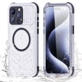 thumbnail image 1 of Ancove for iPhone 15 Pro Waterproof Case with Built-in Screen Protector,[Compatible with Mag Safe],[IP68 Underwater Dustproof] Magnetic Shockproof Full Body Protective Case Cover,Black, 1 of 13