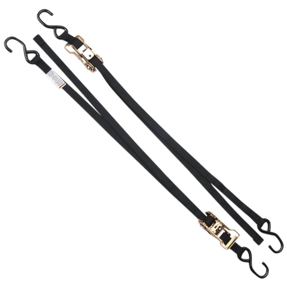 Ancra 1" x 66" Ratchet-Buckle Black Tie Downs 2pk (47439-11)
