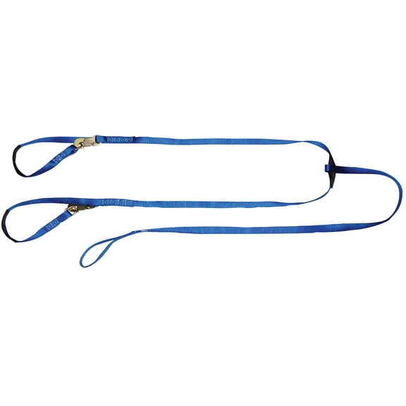 Ancra, 3PT Snowmobile Recovery Strap, 15ft., 1000WLL, Working Load 1000 lb, Straps (qty.) 1 Breaking Strength 3000 lb, Model# 900-115H