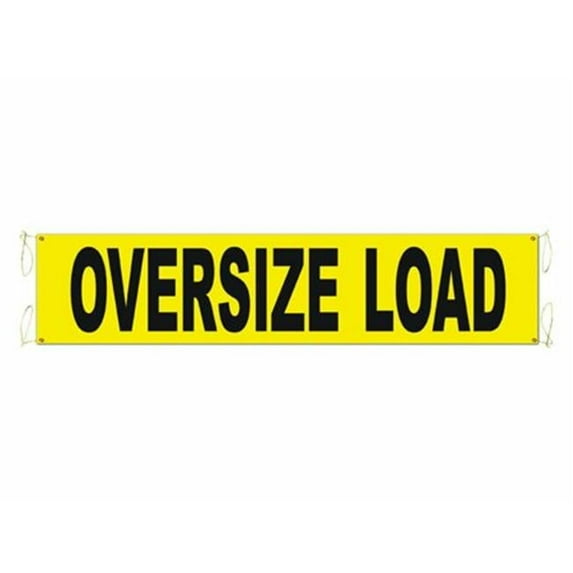 Ancra & S-Line 49894-10 Wide Load & Oversize Load Banner with Acc - 18 x 84 in.
