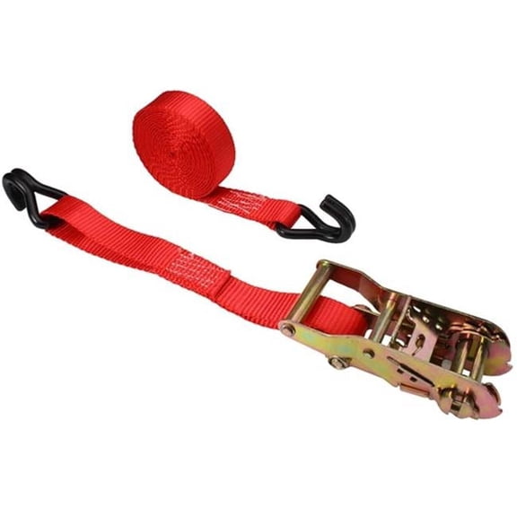 Ancra & S-Line 557-50-WHK Ratchet with Long Handle & J Hooks 2 x 50 ft.