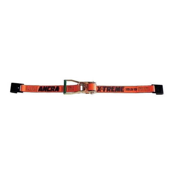 Ancra Tie Down Strap,Flat-Hook,Orange 45982-90-27-GRA