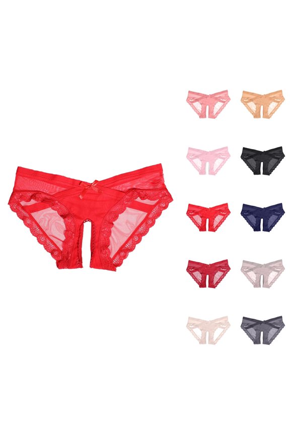And Alluring Transparent Lace Embroidered Open Back Briefs For Wear Breathable Unbeatable Softness Sensational Silhouette