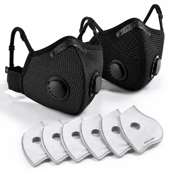 And Black Upgrade M Pldust Mask Reusable Face With 6 Activated Carbon Filters Safety Work For Woodworking Construction Yard Lawnt