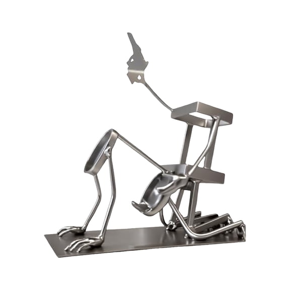 And Bottle Stand– Funny Metal Skeleton Bar Decor For – Beverage Display Stand For Home Kitchen Or Man Gift