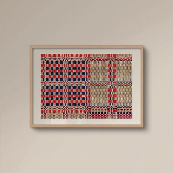 And Checkerboard Art Woven Pattern For Kitchen Or Dining Room Poster ...