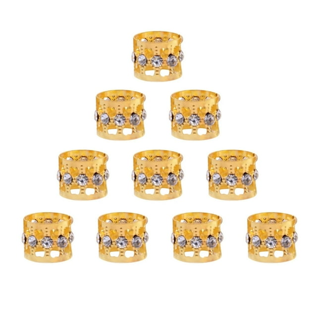 And Dressy Scrunches 10Pcs Dreadlocks Beads Rhinestone Dreadlock