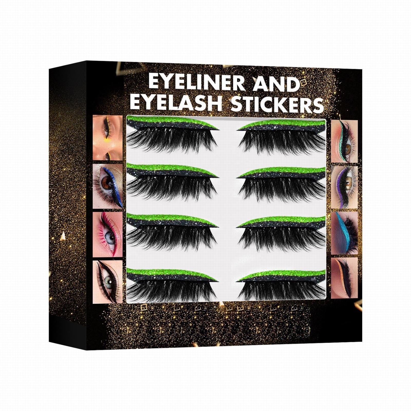 And Eyelash Stickers 7 Color Glitter Powder Stickers False Eyelash