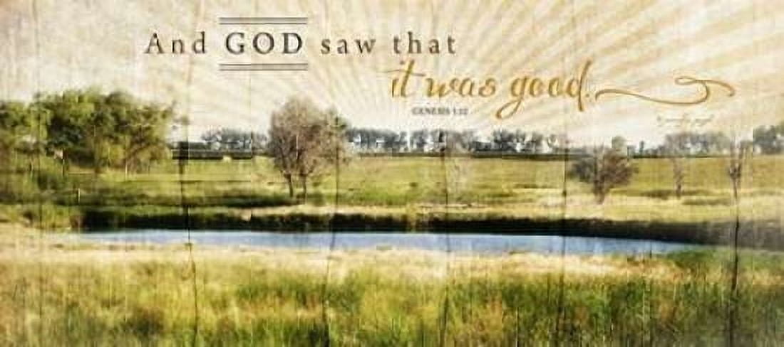 And God Saw That It Was Good Canvas Art - Jennifer Pugh (10 x 20)