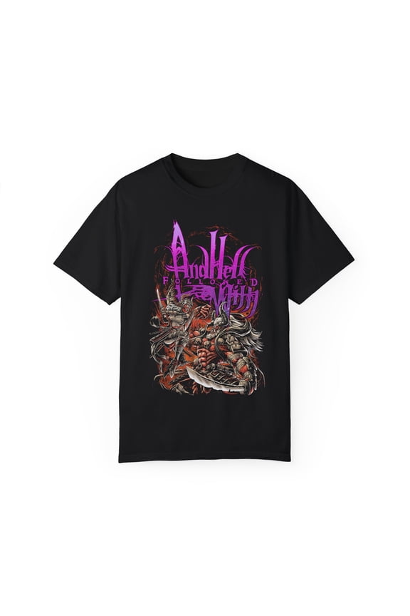And Hell Followed With | Deathcore Merch | Samurai Oni Shirt