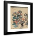 thumbnail image 1 of Andō Hiroshige 11x14 Black Modern Framed Museum Art Print Titled - Servants’ Quarrel (19th Century), 1 of 5