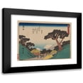 thumbnail image 1 of Andō Hiroshige 14x11 Black Modern Framed Museum Art Print Titled - Tokaido Gojusantsugi, Pl.16 (1868-1912), 1 of 5