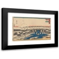 thumbnail image 1 of Andō Hiroshige 24x17 Black Modern Framed Museum Art Print Titled - Clearing Water After Snow (19th Century), 1 of 5