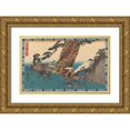thumbnail image 1 of Andō Hiroshige 24x17 Gold Ornate Framed and Double Matted Museum Art Print Titled - Wedding Procession (19th Century), 1 of 4