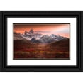 thumbnail image 1 of And Hongchao, Gu 14x10 Black Ornate Wood Framed with Double Matting Museum Art Print Titled - Fitz Roy Mountain in Autumn, 1 of 4