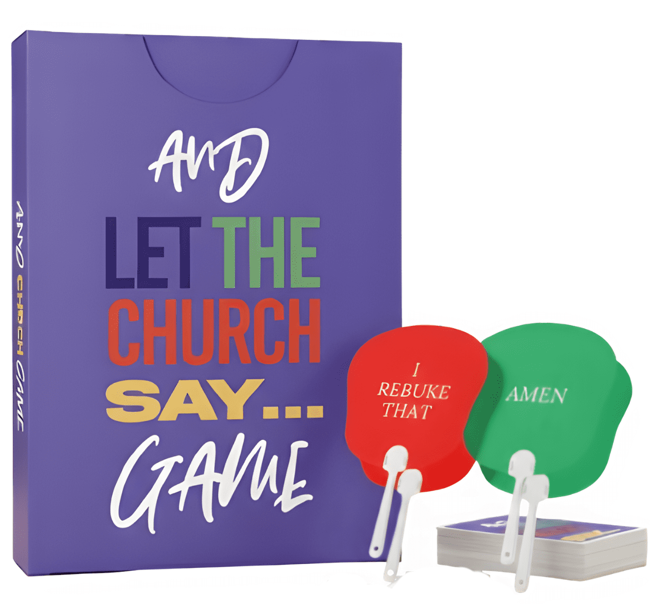 And Let The Church Say Family Bundle – Card Game with 4 Reaction Fans