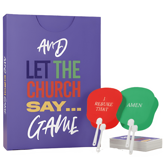 And Let The Church Say Family Bundle – Card Game with 4 Reaction Fans