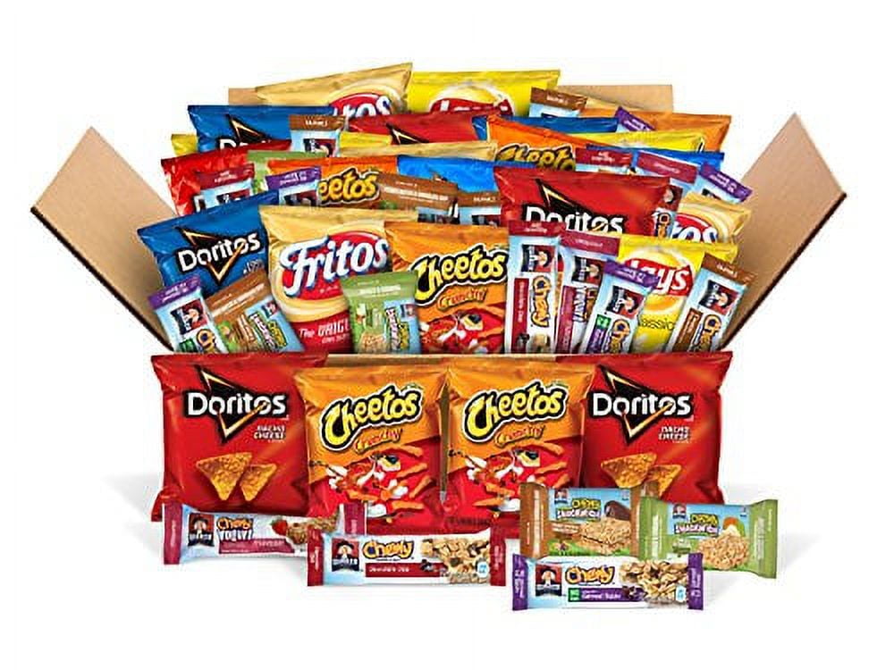 And Lunch Box Builder, Variety Box Of Chips, Snacks, And Chewy Bars, 50 ...