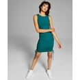 thumbnail image 1 of And Now This BLUE CORAL Women's Ribbed Side-Ruched Dress, US Large, 1 of 3
