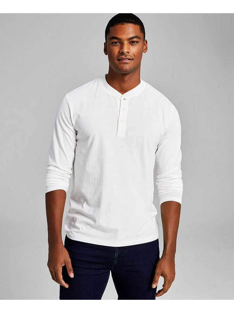 HUMAN MADE HENLEY NECK L/S T-SHIRT 白　ロンＴ Human Made - Henley Neck Long Sleeve T-shirt | HBX