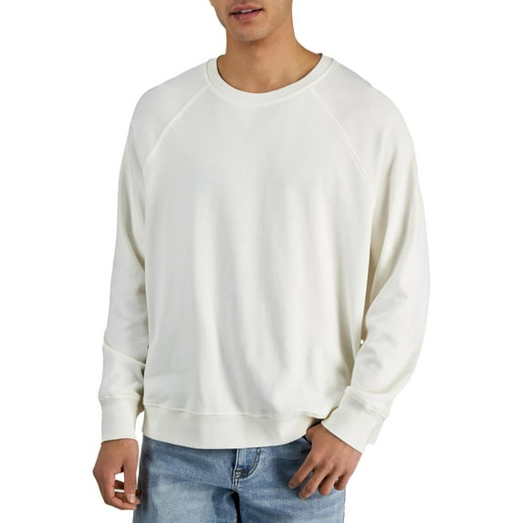 And Now This Men’s Raglan Sweatshirt, White, X-Large
