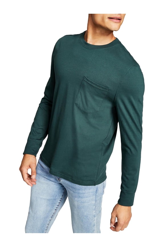 Mens Crewneck Long Sleeve T-Shirt